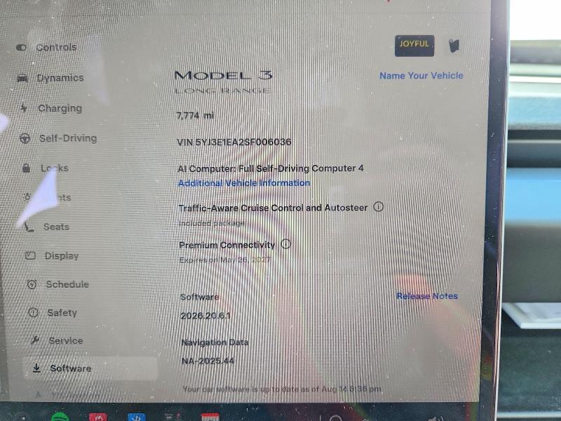 Aukcja sprzedaży 2025 Tesla Model 3, vin: 5YJ3E1EA2SF006036, numer aukcji: 67043166