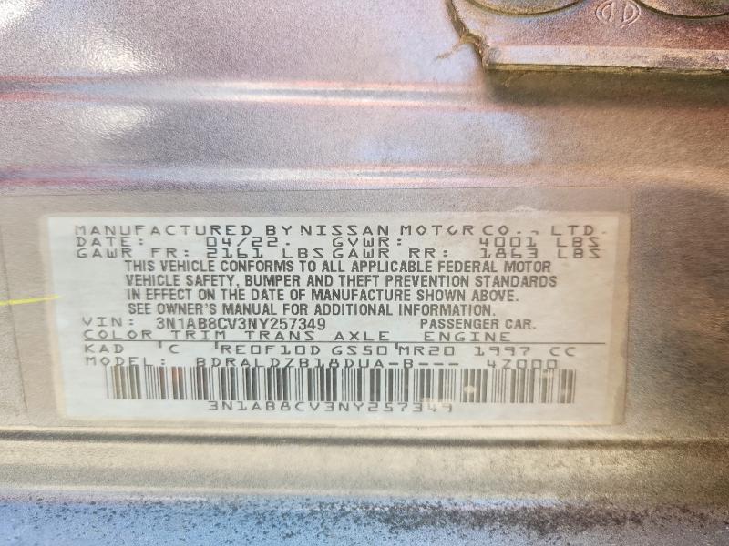 66665366 :رقم المزاد ، 3N1AB8CV3NY257349 vin ، 2022 Nissan Sentra مزاد بيع