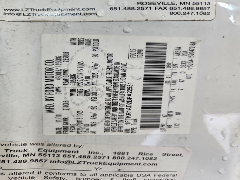 Aukcja sprzedaży 2011 Ford Ranger, vin: 1FTKR1AD2BPA22551, numer aukcji: 68145046