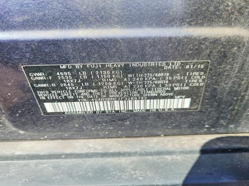 66205776 :رقم المزاد ، 4S4BSBNC2F3289192 vin ، 2015 Subaru Outback مزاد بيع