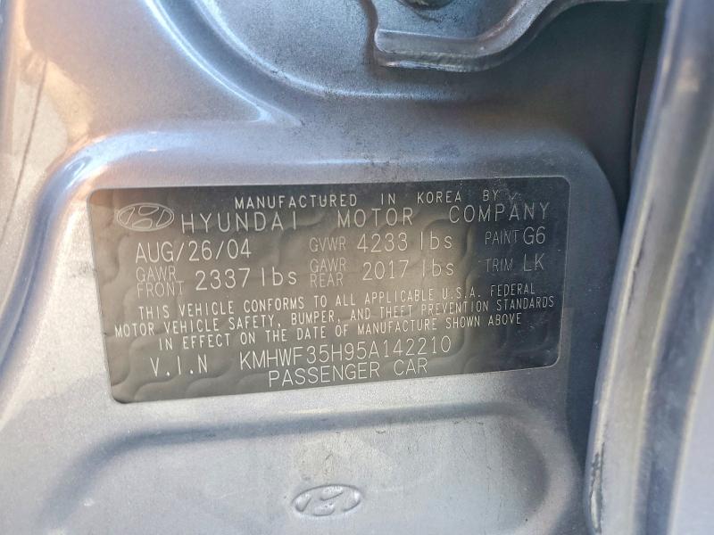 Продаж на аукціоні авто 2005 Hyundai Sonata, vin: KMHWF35H95A142210, номер лоту: 69599976