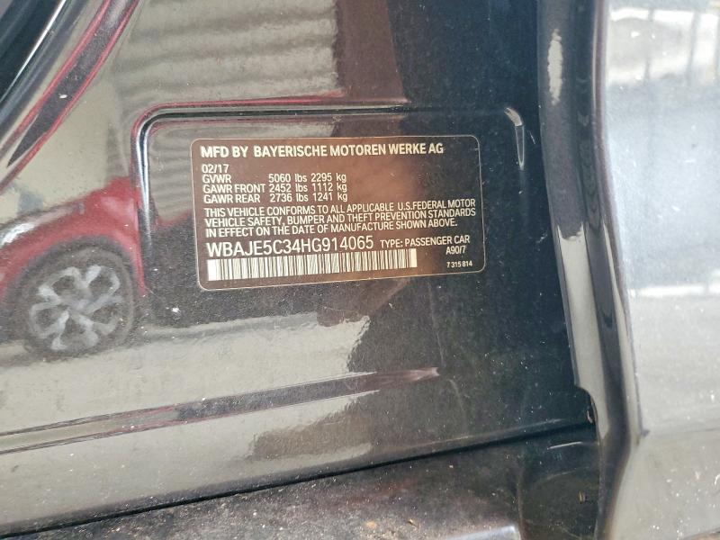 Продаж на аукціоні авто 2017 Bmw 540, vin: WBAJE5C34HG914065, номер лоту: 69355736