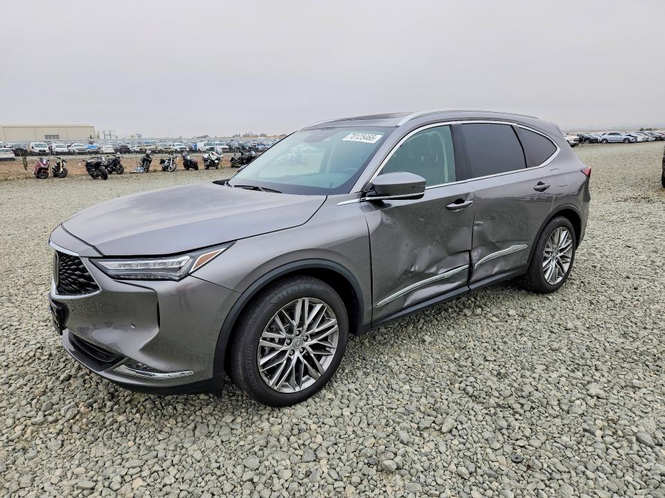 2022 Acura Mdx მანქანა იყიდება აუქციონზე, vin: 5J8YE1H87NL023268, აუქციონის ნომერი: 70125466