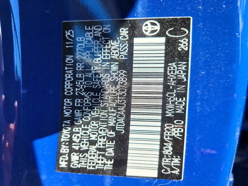 2026 Toyota Prius მანქანა იყიდება აუქციონზე, vin: JTDACAAU3T3073899, აუქციონის ნომერი: 69844206