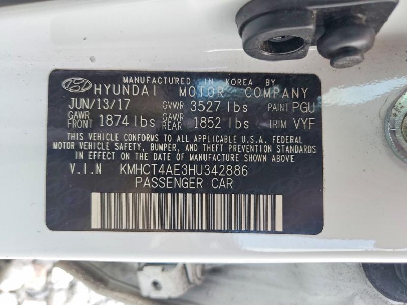 Aukcja sprzedaży 2017 Hyundai Accent, vin: KMHCT4AE3HU342886, numer aukcji: 69451836