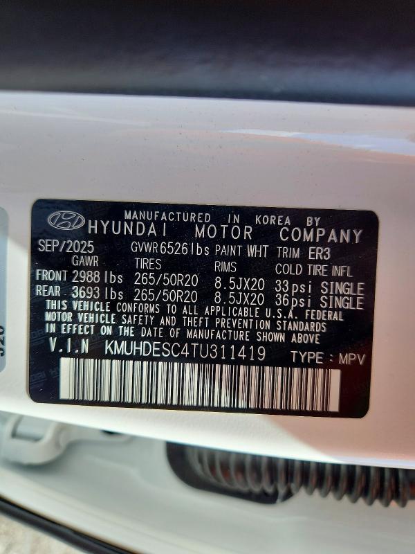 Продаж на аукціоні авто 2026 Genesis Gv80, vin: KMUHDESC4TU311419, номер лоту: 69756056
