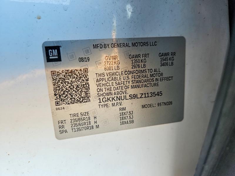 Продажа на аукционе авто 2020 Gmc Acadia, vin: 1GKKNULS9LZ113545, номер лота: 67694376
