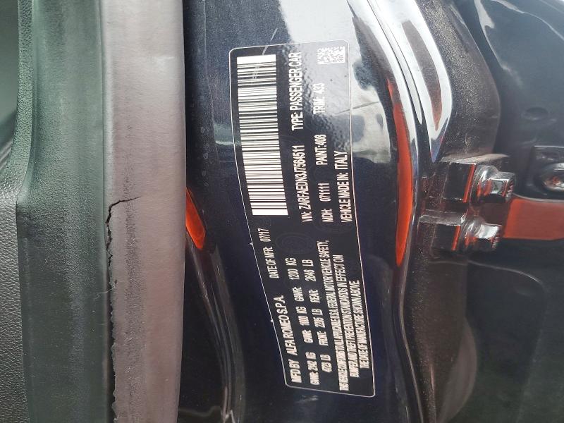 2018 Alfa Romeo Giulia მანქანა იყიდება აუქციონზე, vin: ZARFAEDN3J7564511, აუქციონის ნომერი: 69699756