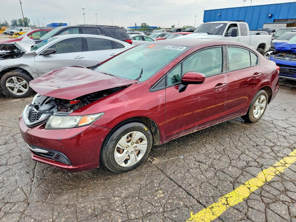 Auction sale of the 2015 Honda Civic, vin: 19XFB2F53FE001601, lot number: 67992616