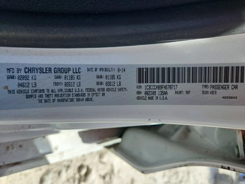 Aukcja sprzedaży 2015 Chrysler 200, vin: 1C3CCCAB9FN578717, numer aukcji: 68951286