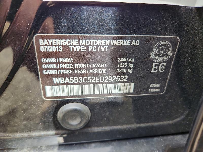 Продажа на аукционе авто 2014 Bmw 535, vin: WBA5B3C52ED292532, номер лота: 70413806