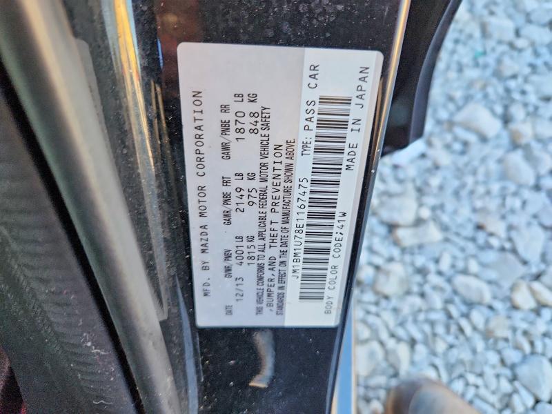 69746386 :رقم المزاد ، JM1BM1U78E1167475 vin ، 2014 Mazda 3 مزاد بيع