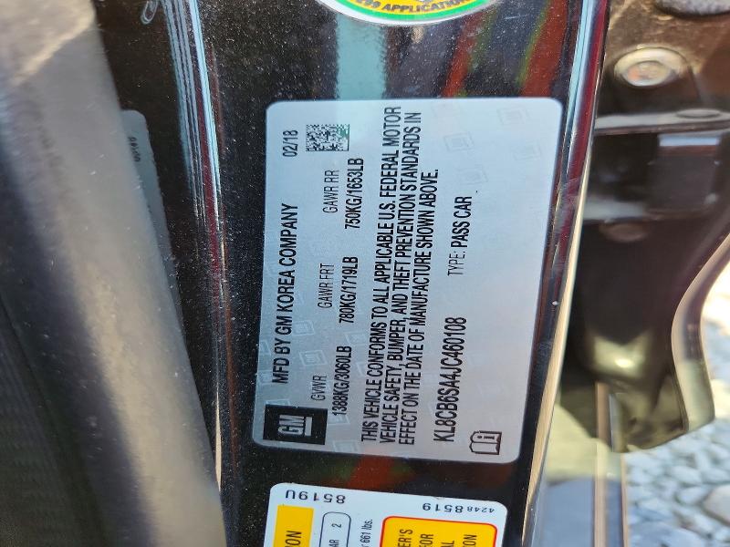 Продажа на аукционе авто 2018 Chevrolet Spark, vin: KL8CB6SA4JC460108, номер лота: 67382626