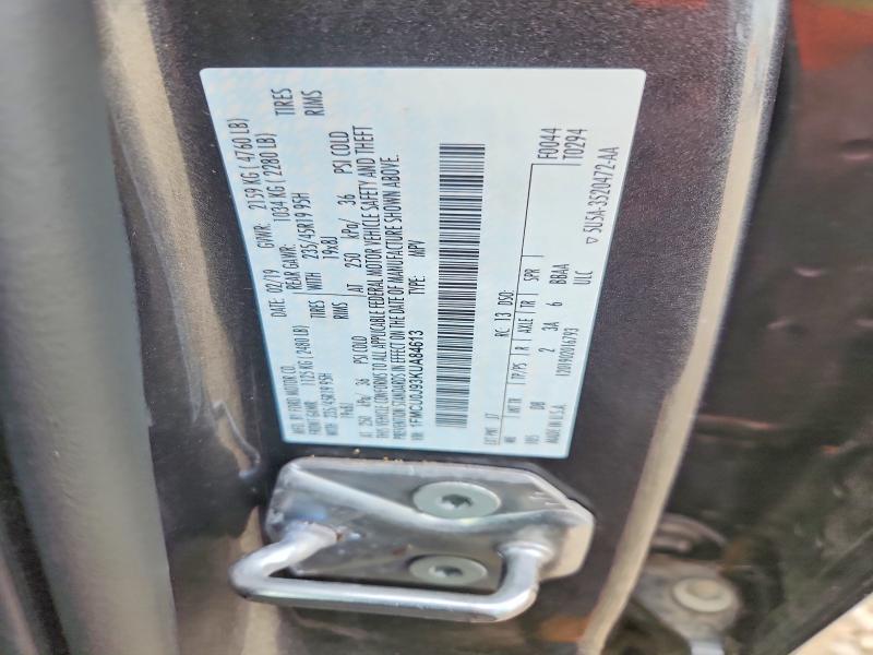 Aukcja sprzedaży 2019 Ford Escape, vin: 1FMCU0J93KUA84613, numer aukcji: 68435166