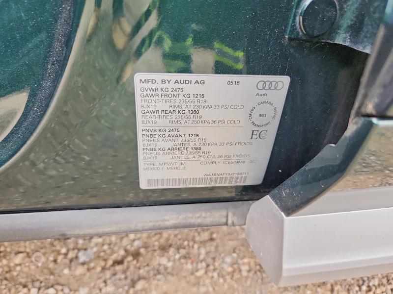 Продаж на аукціоні авто 2018 Audi Q5, vin: WA1BNAFY9J2188711, номер лоту: 68822016