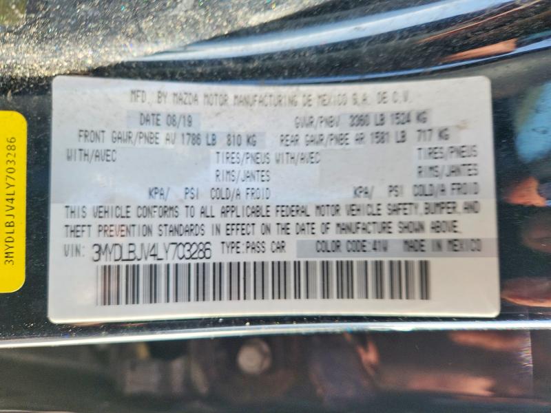 2020 Toyota Yaris Hatchback მანქანა იყიდება აუქციონზე, vin: 3MYDLBJV4LY703286, აუქციონის ნომერი: 68830836