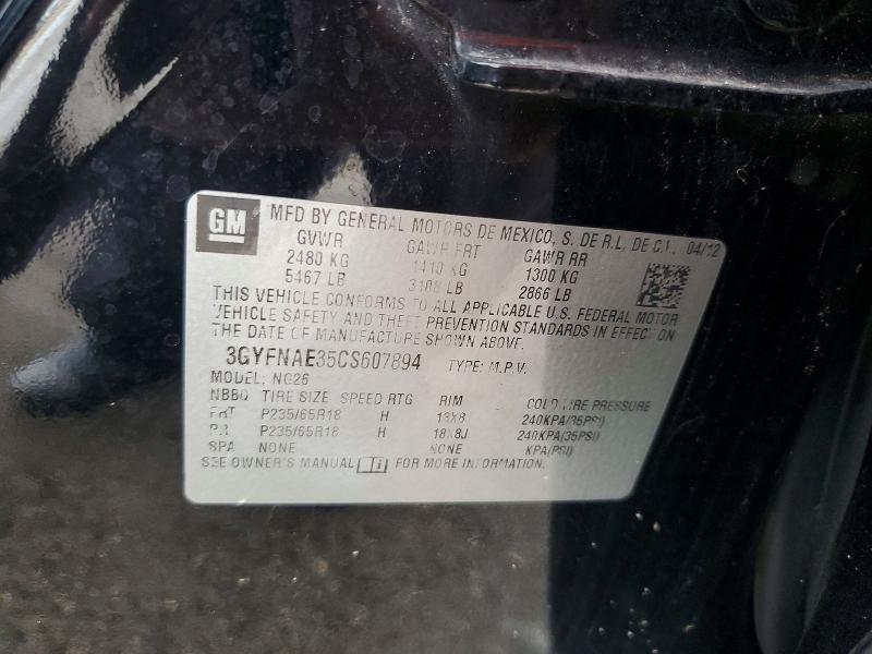 Продаж на аукціоні авто 2012 Cadillac Srx, vin: 3GYFNAE35CS607894, номер лоту: 70189466
