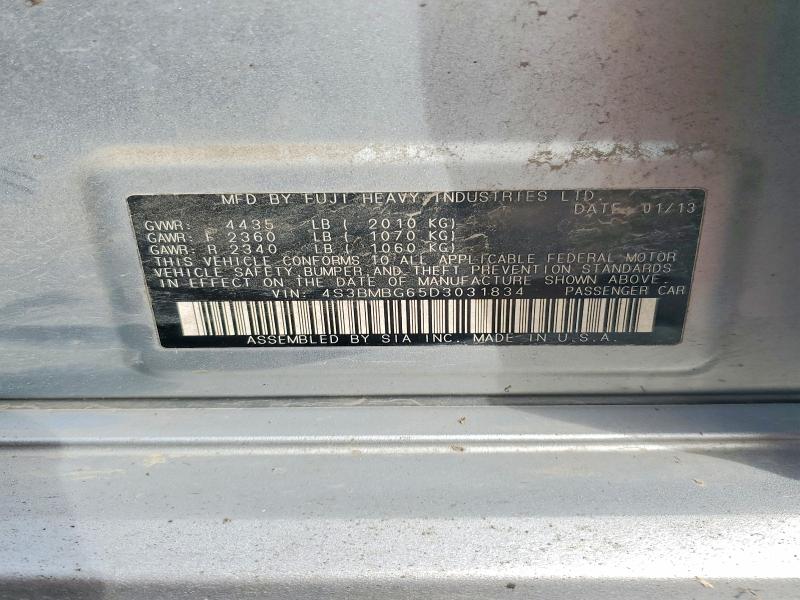 Продаж на аукціоні авто 2013 Subaru Legacy, vin: 4S3BMBG65D3031834, номер лоту: 70010176