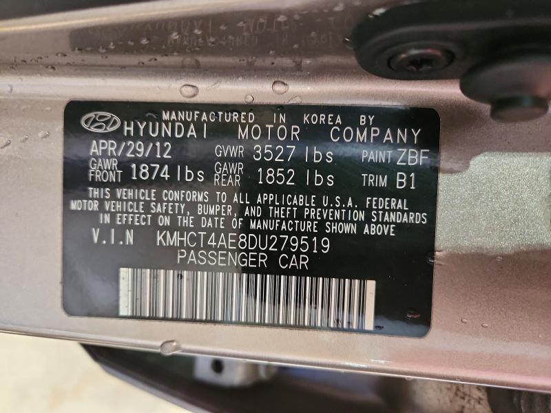 Aukcja sprzedaży 2013 Hyundai Accent, vin: KMHCT4AE8DU279519, numer aukcji: 69695546