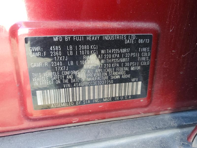Aukcja sprzedaży 2014 Subaru Outback, vin: 4S4BRBCC3E3227250, numer aukcji: 67310186