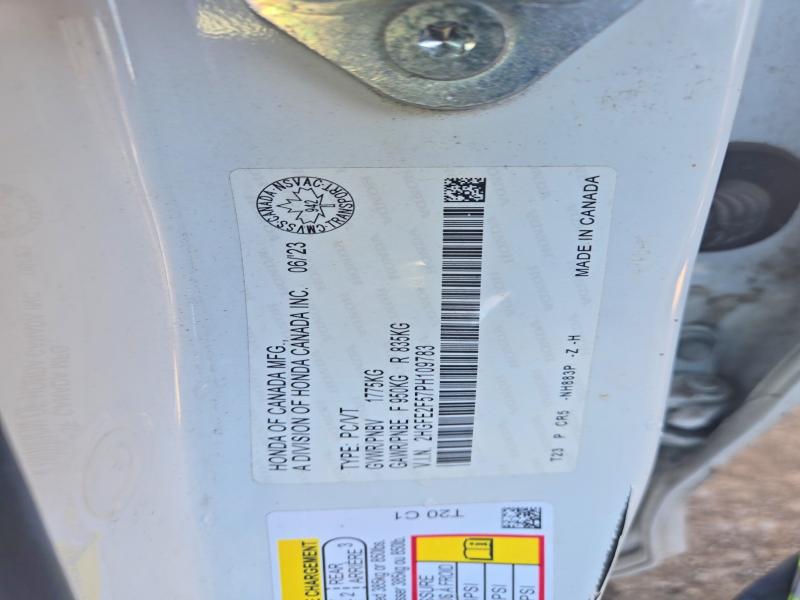 Продажа на аукционе авто 2023 Honda Civic, vin: 2HGFE2F57PH109783, номер лота: 67430146
