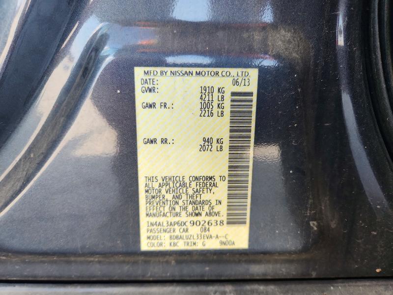 Продажа на аукционе авто 2013 Nissan Altima, vin: 1N4AL3AP6DC902638, номер лота: 68030826