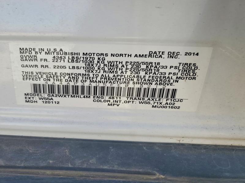 Aukcja sprzedaży 2015 Mitsubishi Outlander Sport, vin: 4A4AP3AU5FE018212, numer aukcji: 68259866
