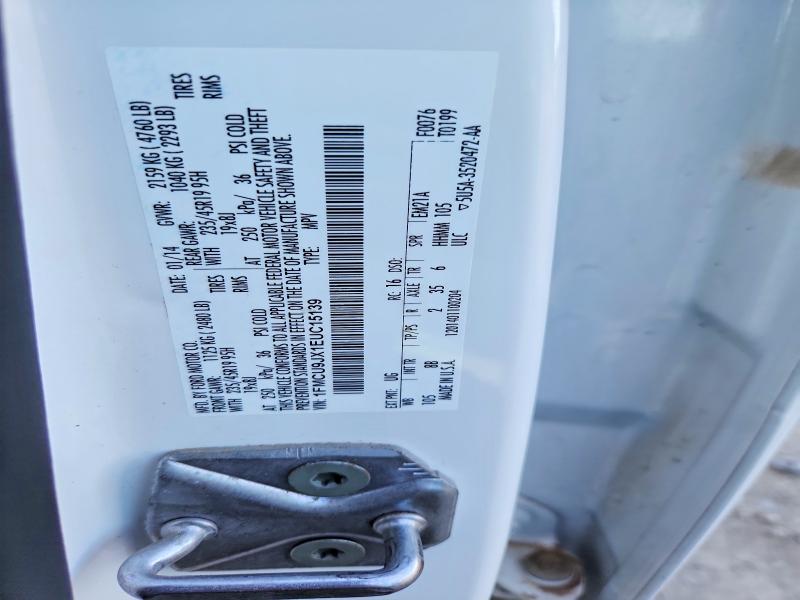 2014 Ford Escape მანქანა იყიდება აუქციონზე, vin: 1FMCU9JX1EUC15139, აუქციონის ნომერი: 69111696