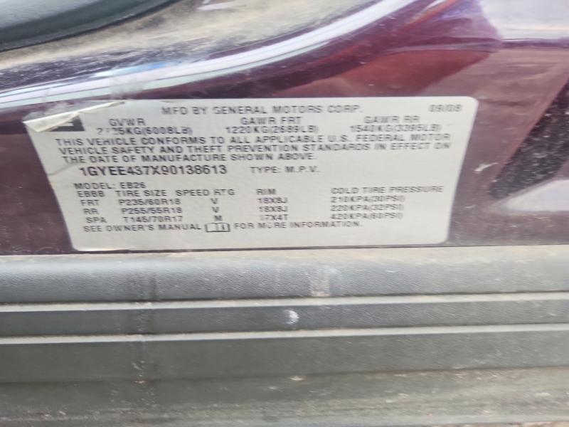 Продаж на аукціоні авто 2009 Cadillac Srx, vin: 1GYEE437X90138613, номер лоту: 68650086
