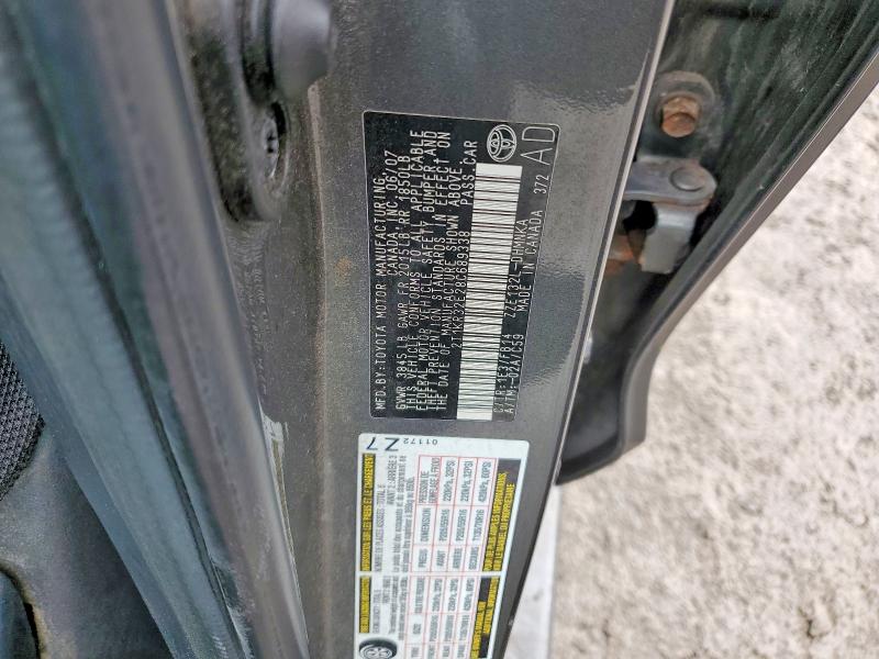 70839846 :رقم المزاد ، 2T1KR32E28C689338 vin ، 2008 Toyota Matrix مزاد بيع