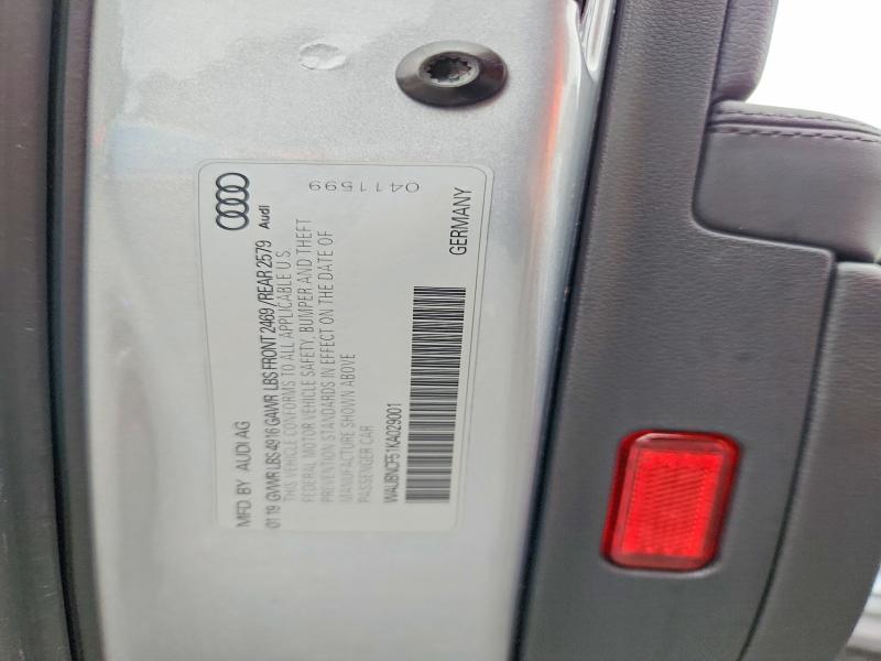 70276816 :رقم المزاد ، WAUBNCF51KA029001 vin ، 2019 Audi A5 مزاد بيع