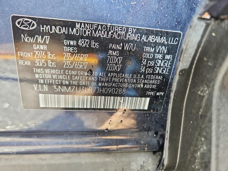 Продажа на аукционе авто 2018 Hyundai Santa Fe Sport, vin: 5NMZU3LB7JH090288, номер лота: 68795586