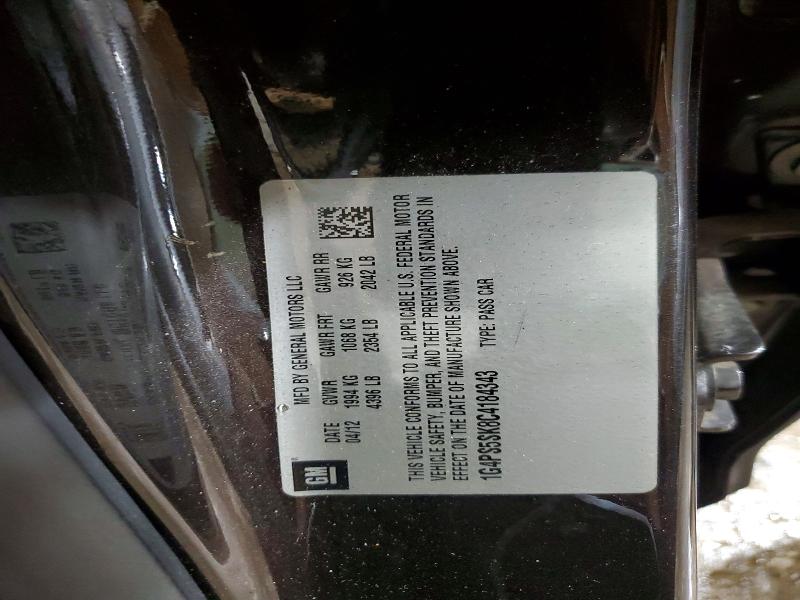 Auction sale of the 2012 Buick Verano, vin: 1G4PS5SK8C4184343, lot number: 68019706