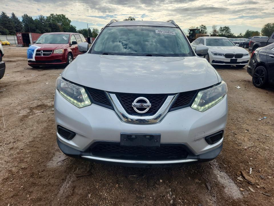 2015 Nissan Rogue მანქანა იყიდება აუქციონზე, vin: KNMAT2MV7FP509077, აუქციონის ნომერი: 69136826