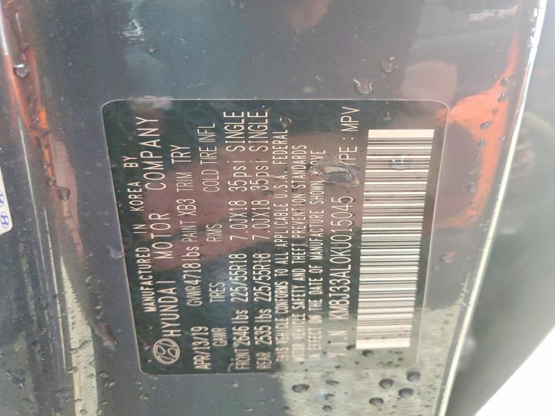 2019 Hyundai Tucson მანქანა იყიდება აუქციონზე, vin: KM8J33AL0KU015045, აუქციონის ნომერი: 71036396
