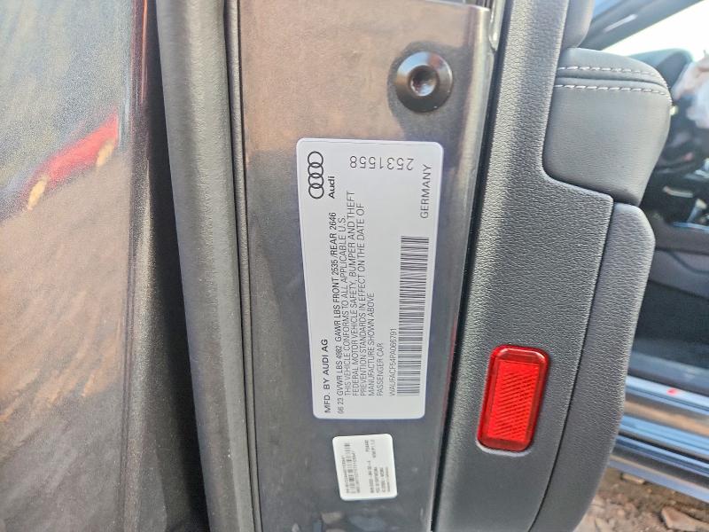 Aukcja sprzedaży 2023 Audi A5, vin: WAUFACF54PA066791, numer aukcji: 69094926