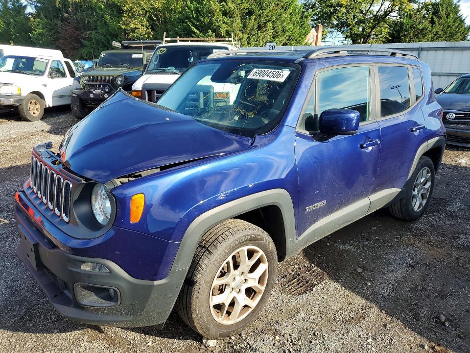 Продаж на аукціоні авто 2017 Jeep Renegade, vin: ZACCJBBB4HPF70562, номер лоту: 69004506