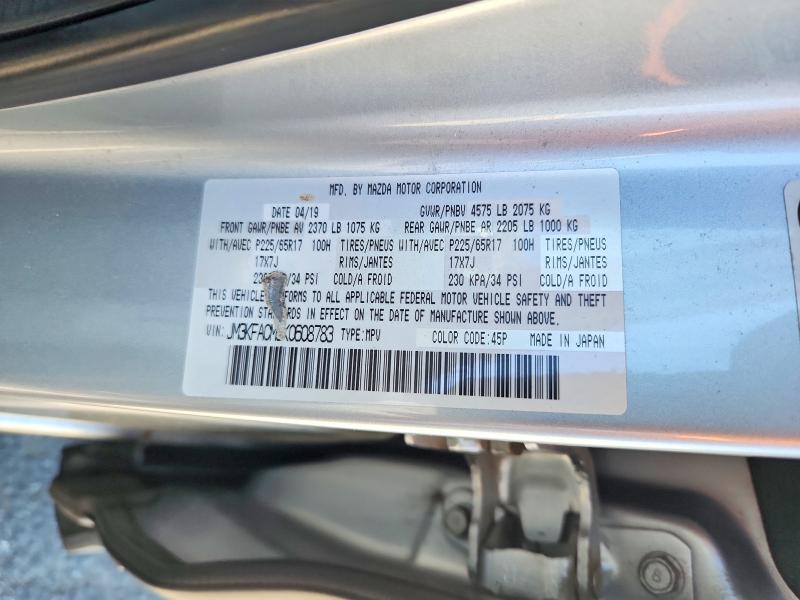 Продаж на аукціоні авто 2019 Mazda Cx-5, vin: JM3KFACM9K0608783, номер лоту: 67094926