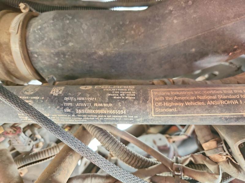 Продаж на аукціоні авто 2022 Polaris General, vin: 3NSGMK998NH665594, номер лоту: 68242586