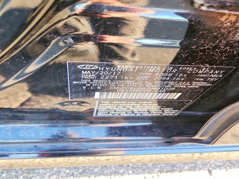 Продаж на аукціоні авто 2018 Hyundai Elantra, vin: KMHD04LB8JU481028, номер лоту: 70351026
