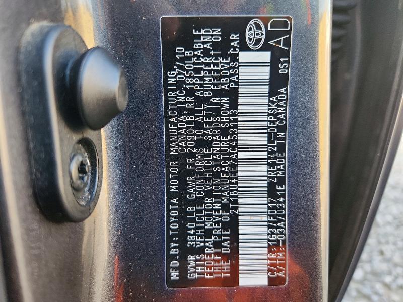 Продаж на аукціоні авто 2010 Toyota Corrola, vin: 2T1BU4EE7AC453113, номер лоту: 70279876