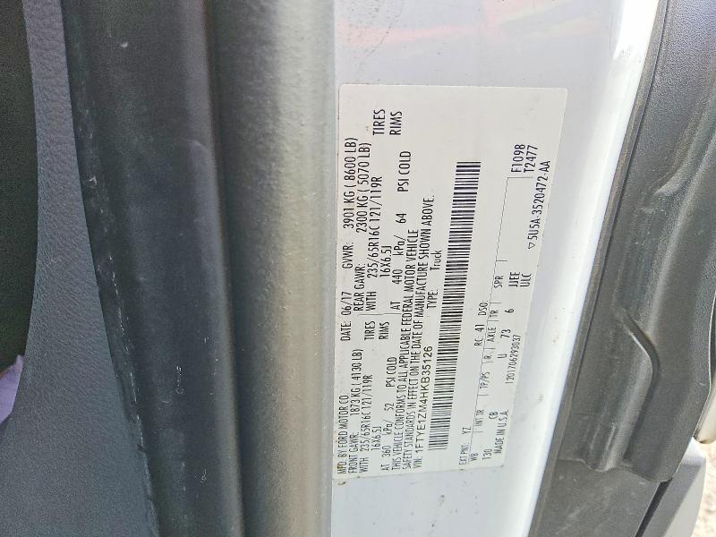Aukcja sprzedaży 2017 Ford Transit, vin: 1FTYE1ZM4HKB35126, numer aukcji: 69808026