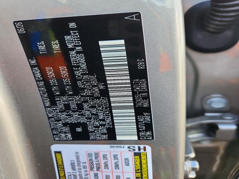 69552496 :رقم المزاد ، 2T2HGCEZ4TC122857 vin ، 2026 Lexus Nx مزاد بيع
