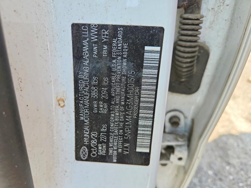 67148546 :رقم المزاد ، 5NPLM4AG3MH001575 vin ، 2021 Hyundai Elantra مزاد بيع