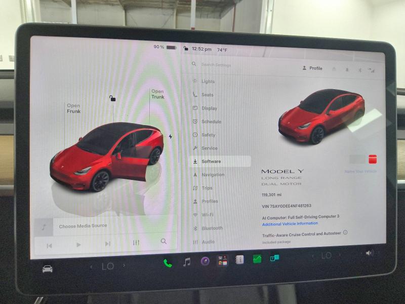 70830906 :رقم المزاد ، 7SAYGDEE4NF481263 vin ، 2022 Tesla Model Y مزاد بيع