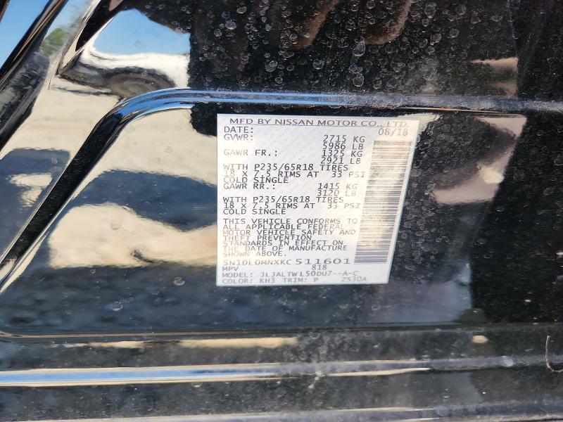Aukcja sprzedaży 2019 Infiniti Qx60, vin: 5N1DL0MNXKC511601, numer aukcji: 59407836