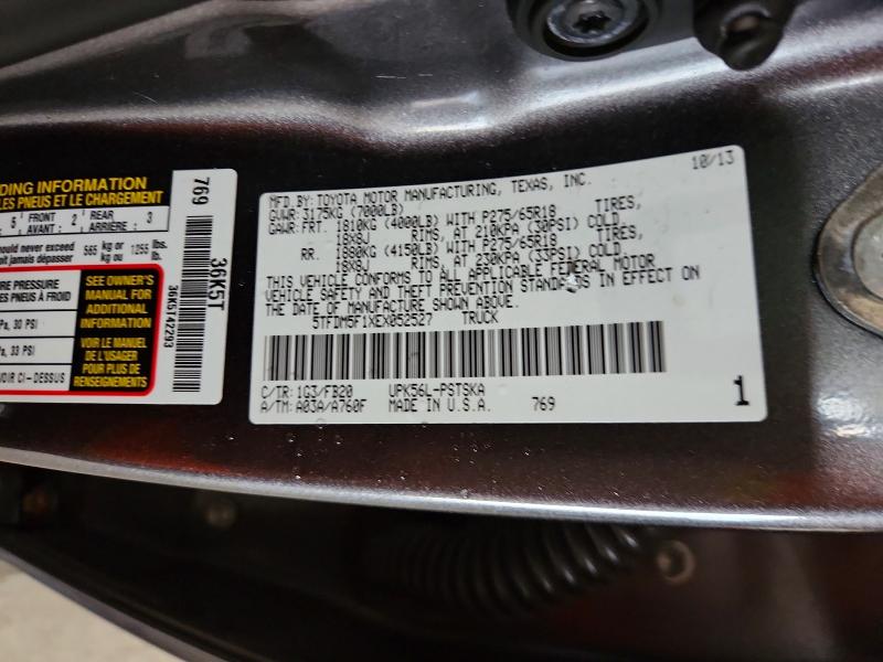 Aukcja sprzedaży 2014 Toyota Tundra, vin: 5TFDM5F1XEX052527, numer aukcji: 70550436
