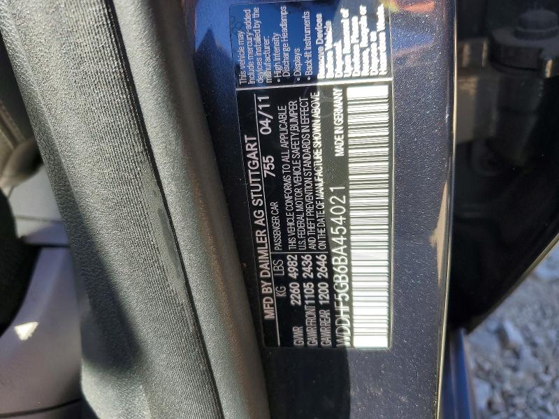 Продаж на аукціоні авто 2011 Mercedes-benz E, vin: WDDHF5GB6BA454021, номер лоту: 67814026