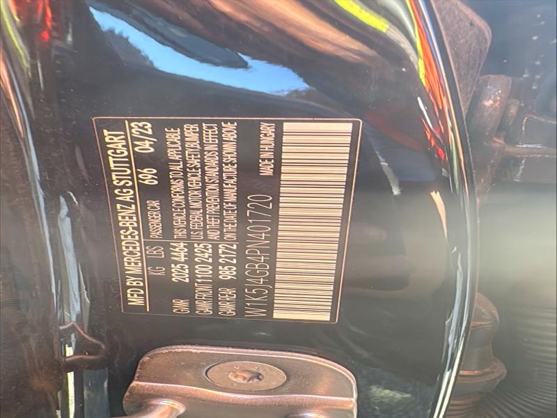 Aukcja sprzedaży 2023 Mercedes-benz Cla, vin: W1K5J4GB4PN401720, numer aukcji: 65834166