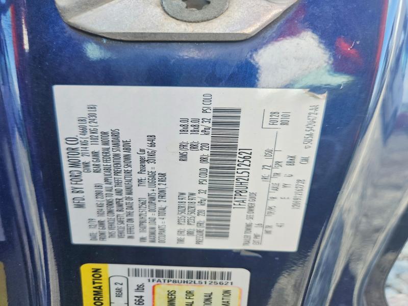 Продажа на аукционе авто 2020 Ford Mustang, vin: 1FATP8UH2L5125621, номер лота: 68147736
